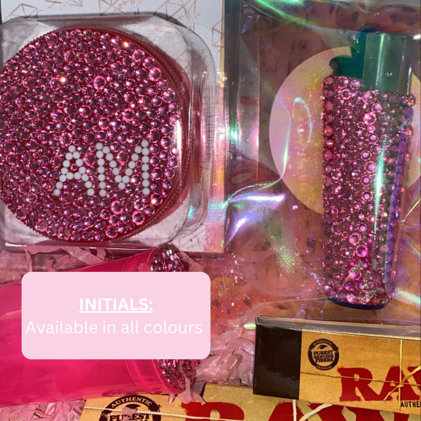 2 piece set; Lighter and Grinder