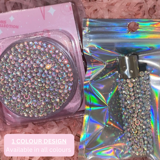 2 piece set; Lighter and Grinder