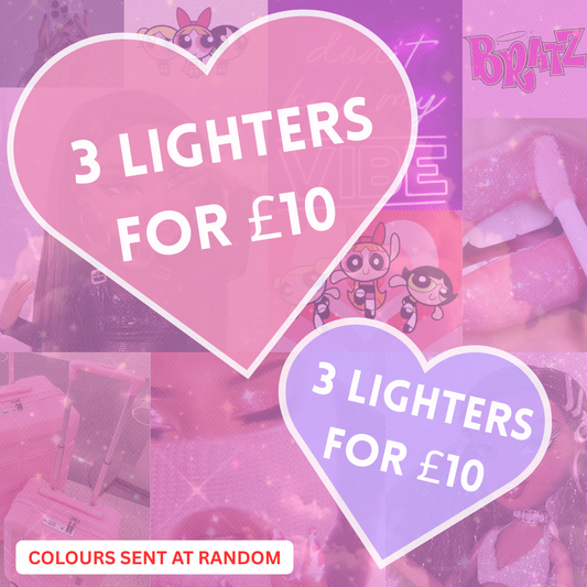 3 lighters; randomly picked