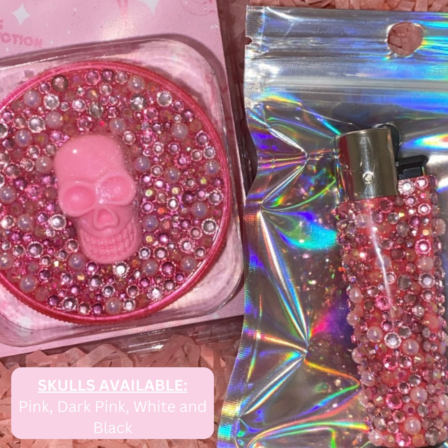 2 piece set; Lighter and Grinder