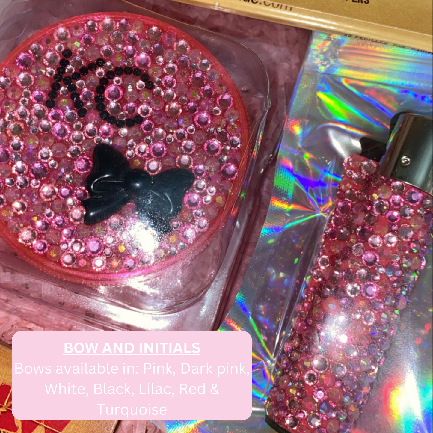 2 piece set; Lighter and Grinder